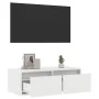 Mueble de TV con luces LED blanco 75x35,5x25 cm von , TV-Möbel - Ref: Foro24-860229, Preis: 66,56 €, Rabatt: %
