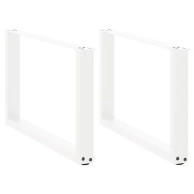 Patas de mesa de centro forma U 2uds acero blanco 60x(42-43) cm by , Table legs - Ref: Foro24-4013161, Price: 59,85 €, Discou...