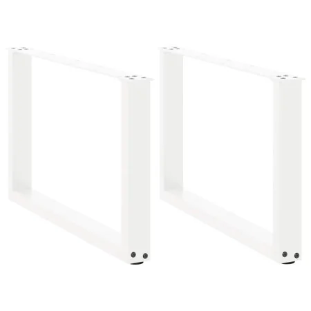 Patas de mesa de centro forma U 2uds acero blanco 60x(42-43) cm de , Patas para mesas - Ref: Foro24-4013161, Precio: 59,82 €,...