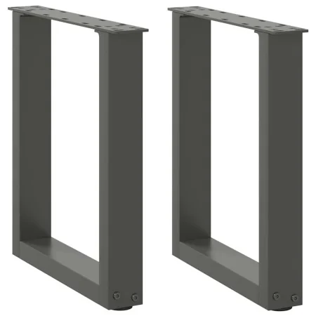 Patas para mesa de centro en forma de U 2 uds antracita acero de , Patas para mesas - Ref: Foro24-4013154, Precio: 61,18 €, D...
