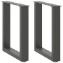 Patas para mesa de centro en forma de U 2 uds antracita acero de , Patas para mesas - Ref: Foro24-4013154, Precio: 61,18 €, D...