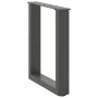 Patas para mesa de centro en forma de U 2 uds antracita acero de , Patas para mesas - Ref: Foro24-4013154, Precio: 61,18 €, D...