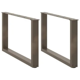 Patas para mesa de centro en forma de U 2 uds antracita acero by , Table legs - Ref: Foro24-4013163, Price: 58,48 €, Discount: %