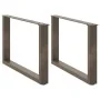 Patas para mesa de centro en forma de U 2 uds antracita acero by , Table legs - Ref: Foro24-4013163, Price: 58,48 €, Discount: %