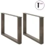 Patas para mesa de centro en forma de U 2 uds antracita acero by , Table legs - Ref: Foro24-4013163, Price: 58,48 €, Discount: %