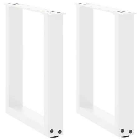 Patas de mesa de centro forma U 2uds acero blanco 28x(42-43) cm by , Table legs - Ref: Foro24-4013149, Price: 53,57 €, Discou...
