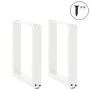 Patas de mesa de centro forma U 2uds acero blanco 28x(42-43) cm by , Table legs - Ref: Foro24-4013149, Price: 53,57 €, Discou...