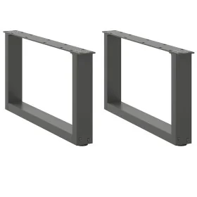 Patas de mesa centro forma U 2uds acero antracita 60x(30-31) cm by , Table legs - Ref: Foro24-4013142, Price: 59,24 €, Discou...
