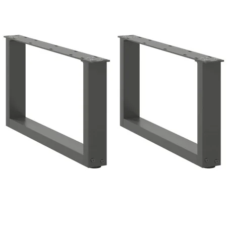 Patas de mesa centro forma U 2uds acero antracita 60x(30-31) cm de , Patas para mesas - Ref: Foro24-4013142, Precio: 59,24 €,...