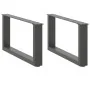 Patas de mesa centro forma U 2uds acero antracita 60x(30-31) cm de , Patas para mesas - Ref: Foro24-4013142, Precio: 59,24 €,...