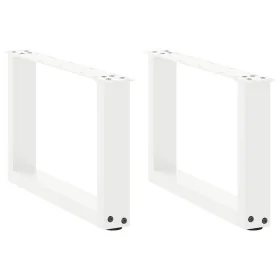 Patas de mesa de centro forma U 2uds acero blanco 50x(30-31) cm by , Table legs - Ref: Foro24-4013137, Price: 52,70 €, Discou...