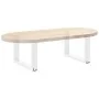 Patas de mesa de centro forma U 2uds acero blanco 50x(30-31) cm de , Patas para mesas - Ref: Foro24-4013137, Precio: 52,70 €,...