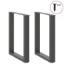 Patas mesa centro forma U 2uds antracita 60x(72-73)cm acero von , Tischbeine - Ref: Foro24-4013182, Preis: 77,26 €, Rabatt: %