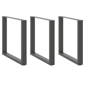 Patas mesa centro forma U 3 uds antracita 90x(72-73) cm acero von , Tischbeine - Ref: Foro24-4013210, Preis: 134,33 €, Rabatt: %