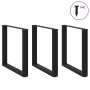 Patas para mesa centro forma U 3 uds acero negro 80x(72-73) cm de , Patas para mesas - Ref: Foro24-4013204, Precio: 113,28 €,...