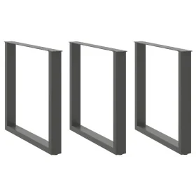 Patas mesa centro forma U 3 uds antracita 80x(72-73) cm acero von , Tischbeine - Ref: Foro24-4013206, Preis: 127,09 €, Rabatt: %