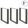 Patas mesa centro forma U 3 uds antracita 80x(72-73) cm acero by , Table legs - Ref: Foro24-4013206, Price: 127,09 €, Discoun...