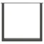 Patas mesa centro forma U 3 uds antracita 80x(72-73) cm acero by , Table legs - Ref: Foro24-4013206, Price: 127,09 €, Discoun...
