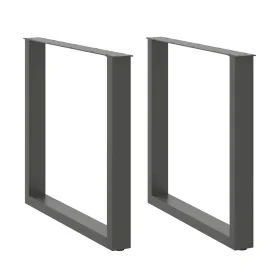 Patas para mesa comedor forma U 2uds antracita 90x(72-73) cm by , Table legs - Ref: Foro24-4013194, Price: 93,63 €, Discount: %