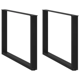Patas para mesa comedor forma U 2uds acero negro 100x(72-73)cm von , Tischbeine - Ref: Foro24-4013196, Preis: 100,65 €, Rabat...