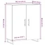 Aparador de madera de ingeniería envejecida 69,5x34x90 cm de , Aparadores - Ref: Foro24-857181, Precio: 86,43 €, Descuento: %