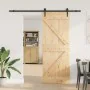 Puerta corredera con herrajes madera maciza de pino 80x210 cm by , Doors - Ref: Foro24-3332649, Price: 239,20 €, Discount: %
