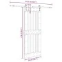 Puerta corredera con herrajes madera maciza de pino 90x210 cm by , Doors - Ref: Foro24-3332745, Price: 223,09 €, Discount: %