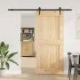 Puerta corredera con herrajes madera maciza de pino 100x210 cm von , Türen - Ref: Foro24-3332747, Preis: 231,74 €, Rabatt: %