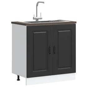Mueble bajo para fregadero Kalmar negro 80x46x81,5 cm von , Küchenschränke - Ref: Foro24-853448, Preis: 82,28 €, Rabatt: %