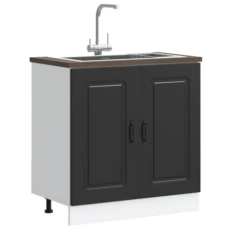 Mueble bajo para fregadero Kalmar negro 80x46x81,5 cm von , Küchenschränke - Ref: Foro24-853448, Preis: 82,28 €, Rabatt: %