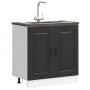 Mueble bajo para fregadero Kalmar negro 80x46x81,5 cm von , Küchenschränke - Ref: Foro24-853448, Preis: 82,28 €, Rabatt: %