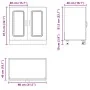 Mueble bajo para fregadero Kalmar negro 80x46x81,5 cm von , Küchenschränke - Ref: Foro24-853448, Preis: 82,28 €, Rabatt: %