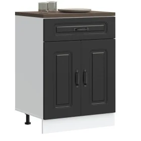 Mueble bajo de cocina Kalmar madera de ingeniería negra de , Armarios de cocina - Ref: Foro24-853488, Precio: 89,31 €, Descue...