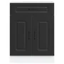 Mueble bajo de cocina Kalmar madera de ingeniería negra de , Armarios de cocina - Ref: Foro24-853488, Precio: 89,31 €, Descue...