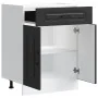 Mueble bajo de cocina Kalmar madera de ingeniería negra de , Armarios de cocina - Ref: Foro24-853488, Precio: 89,31 €, Descue...
