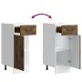 Mueble bajo de cocina Kalmar de madera ingeniería roble ahumado by , Kitchen cabinets - Ref: Foro24-853462, Price: 67,65 €, D...