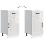 Mueble bajo cocina Kalmar madera ingeniería blanca alto brillo von , Küchenschränke - Ref: Foro24-853469, Preis: 86,55 €, Rab...