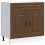 Mueble bajo de cocina Kalmar madera ingeniería de roble marrón de , Armarios de cocina - Ref: Foro24-853504, Precio: 101,72 €...