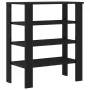 Mueble zapatero madera contrachapada negro 61x32x70 cm by , Shoe racks and shoe organizers - Ref: Foro24-859843, Price: 48,57...