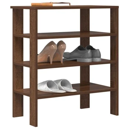 Mueble zapatero madera de ingeniería marrón roble 61x32x70 cm by , Shoe racks and shoe organizers - Ref: Foro24-859848, Price...