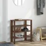 Mueble zapatero madera de ingeniería marrón roble 61x32x70 cm by , Shoe racks and shoe organizers - Ref: Foro24-859848, Price...