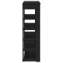 Mueble zapatero de madera de ingeniería negro 80x30x98 cm de , Zapateros y organizadores de calzado - Ref: Foro24-859933, Pre...
