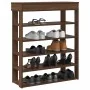 Mueble zapatero madera de ingeniería marrón roble 80x30x98 cm by , Shoe racks and shoe organizers - Ref: Foro24-859938, Price...