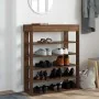 Mueble zapatero madera de ingeniería marrón roble 80x30x98 cm by , Shoe racks and shoe organizers - Ref: Foro24-859938, Price...