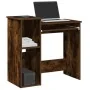Escritorio de estantes contrachapada roble ahumado 84x40x78 cm de , Escritorios - Ref: Foro24-860449, Precio: 69,44 €, Descue...