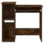 Escritorio de estantes contrachapada roble ahumado 84x40x78 cm de , Escritorios - Ref: Foro24-860449, Precio: 69,44 €, Descue...