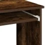 Escritorio de estantes contrachapada roble ahumado 84x40x78 cm de , Escritorios - Ref: Foro24-860449, Precio: 69,44 €, Descue...