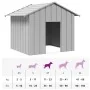 Caseta para perros con techo acero galvanizado 131x101x102 cm by , Dog kennels - Ref: Foro24-4100918, Price: 106,23 €, Discou...