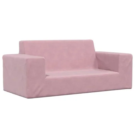 Sofá para niños de 2 plazas de felpa suave rosa von , Baby- und Kleinkindmöbel - Ref: Foro24-4104783, Preis: 44,64 €, Rabatt: %