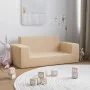 Sofá para niños de 2 plazas de felpa suave color crema by , Baby and Toddler Furniture - Ref: Foro24-4104781, Price: 45,97 €,...